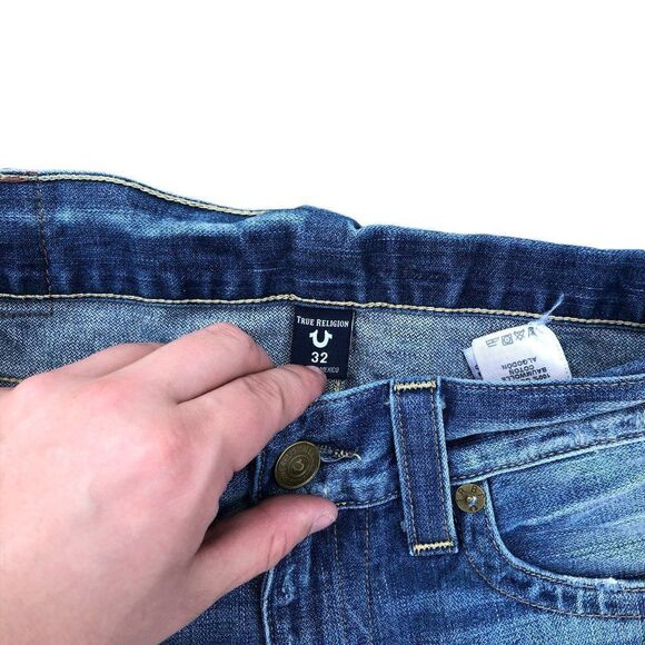 True Religion Jeans Size 32 GENO Blue - Picture 10 of 12